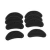 Men Replacement Shoes Repair Black Plastic Heels 8 Pcs
