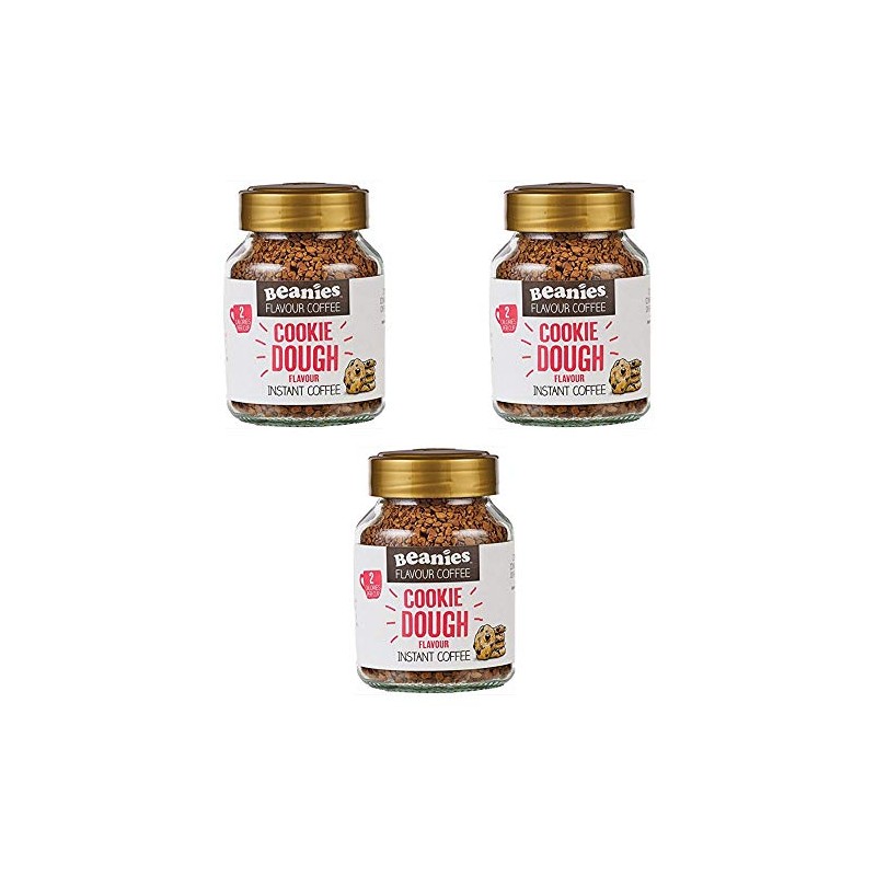 Beanies Cookie Dough Flavour Instant Coffee 50g, 3 Pack