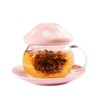 Cute Mushroom Shaped Teacup Ceramic Glass Filter Tea Cup Set