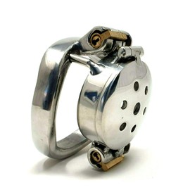 Bondage Masters Micro Chastity Device Ultra Small Removable Urethral Tube Twin Lock Opening Cage
