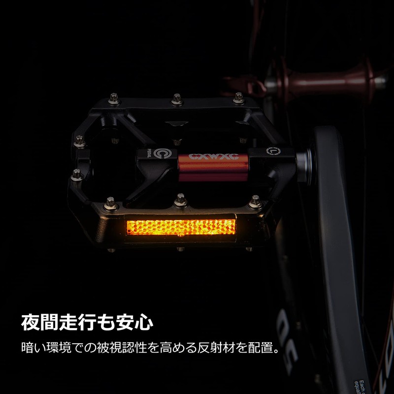 CXWXC Bicycle Pedal, Flat Pedal, For Road Bikes, Cross Bikes,
