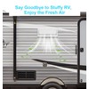 Aluminum RV Exhaust Range Hood Vent Cover with Adjustable Collar