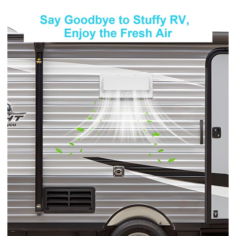 Aluminum RV Exhaust Range Hood Vent Cover with Adjustable Collar