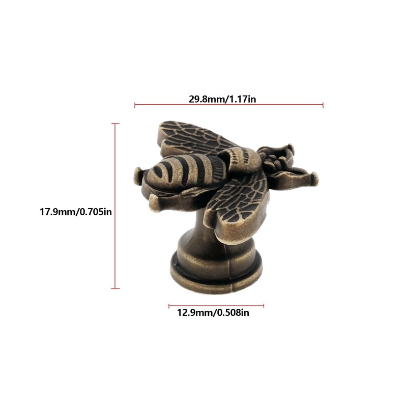 Be In Your Mind 10PCS Metal Bee Shape Knobs Pull