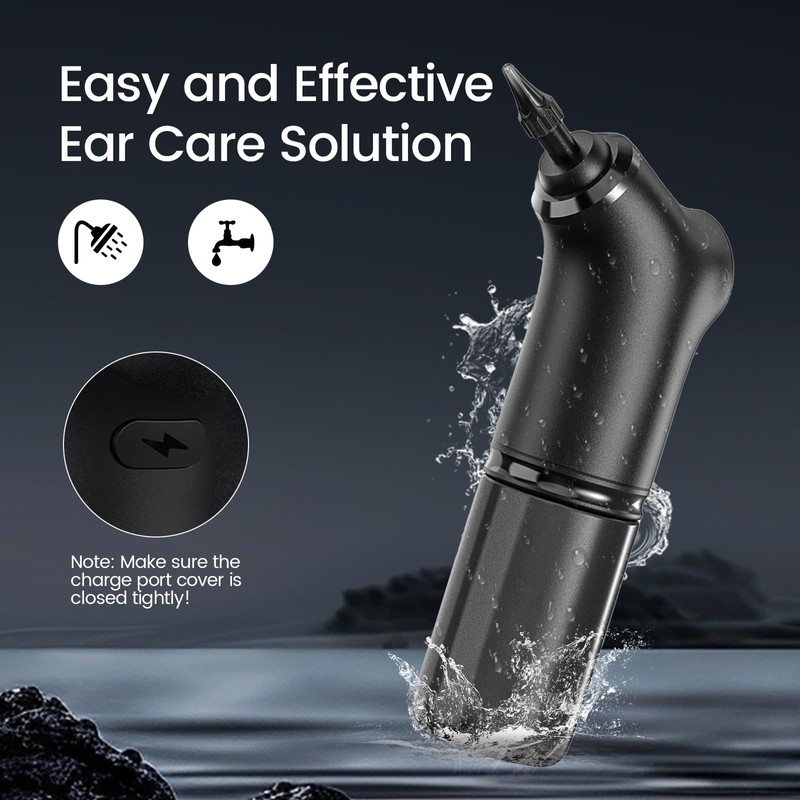 Uorker Ear Wax Removal Kit, Water Powered Ear Cleaner, Safe