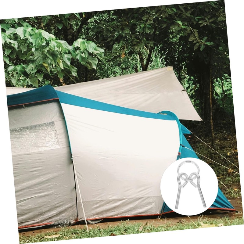 KOMBIUDA 10pcs Ground Anchor Heavy Duty Tent Pegs Camping Tent