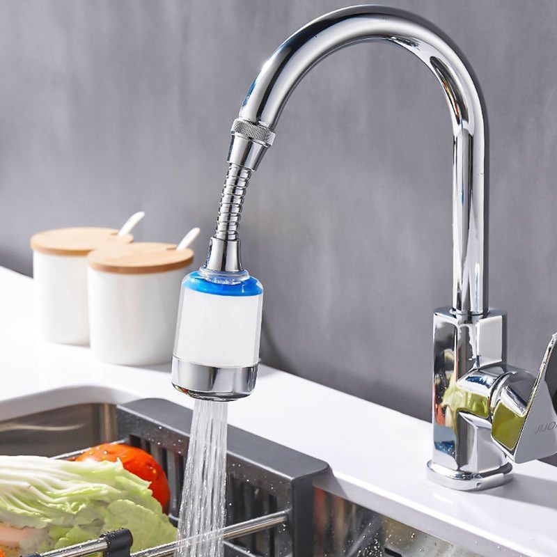 Pack of 3 Water Filter Tap 360° Rotatable, Transparent, with