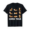 Corgi Yoga Cute Meditation Workout Esercizio di Meditazione Maglietta