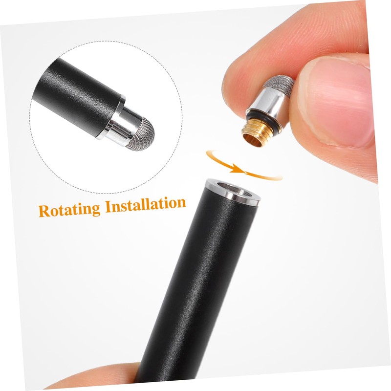 TEHAUX 5 Pcs Stylus Pen Replacement Tips Durable Conductive Mesh
