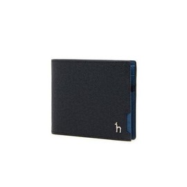 Hazzys (광주신세계)COLOR CHESTER 네이비 퍼피로고 배색 포인트 반지갑 HJWA4E381N3 (Gwangju Shinsegae) COLOR CHESTER Navy Puppy Logo Color-Block Point Wallet HJWA4E381N3