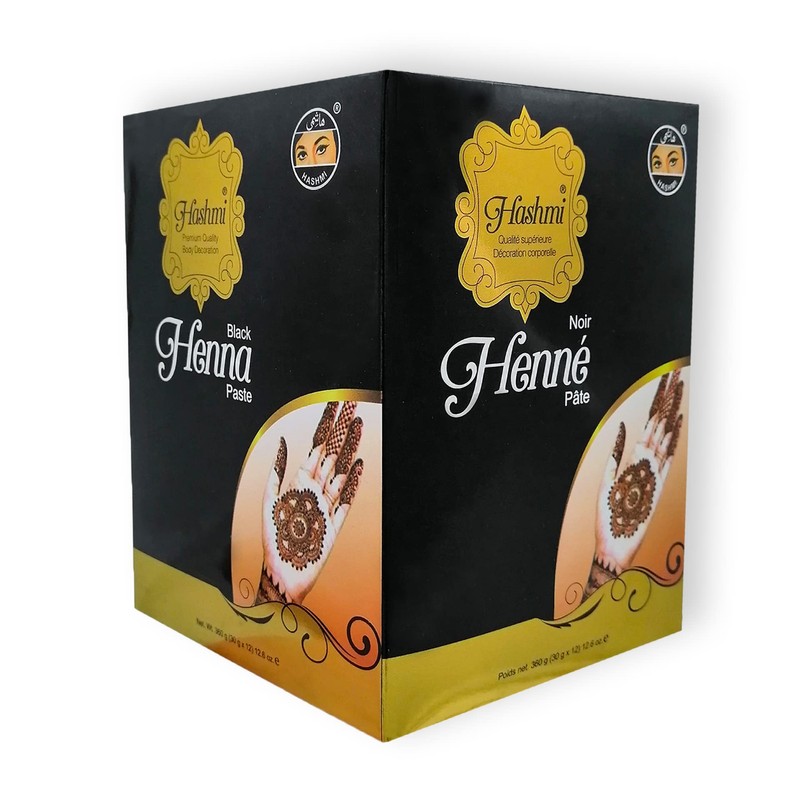 HENNA PARA TATUAJE HASHMI 1 PIEZA (Negro)