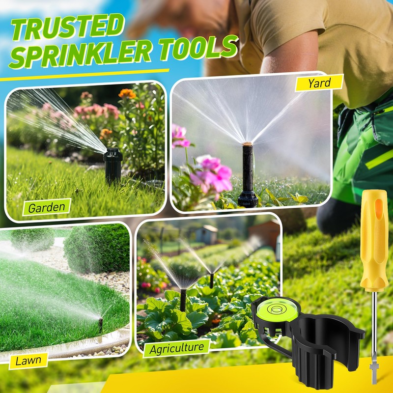 Gulfmew 3 Pcs Sprinkler Head Tool Compatible with Rain Bird