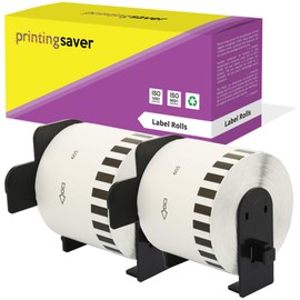 DK-22205 Continuous Label Paper 62 mm x 30.48 m Compatible with Brother P-Touch, 2 wheels