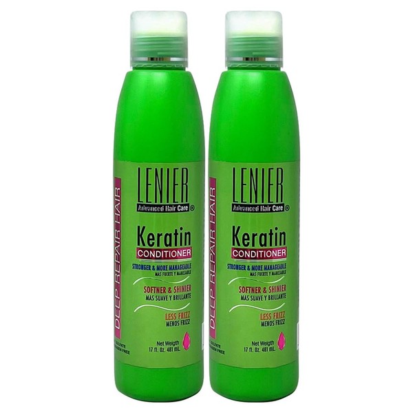 Lenier Conditioner Keratin 17oz (Pack of 2)