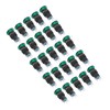 25Pcs/Set Green Mushroom Head Switch IP65 Plastic Mini Button Switches