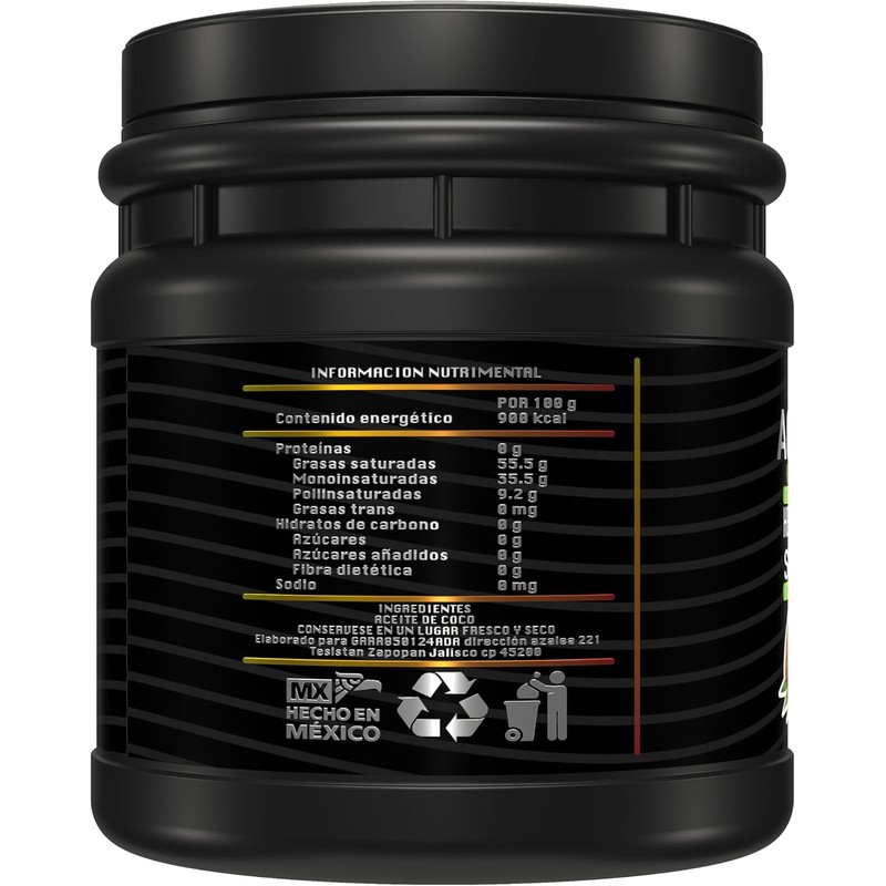 Aceite de Coco 1 Kilo, Kosher, Vegano, Keto, Marca Ke´tela