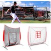 CAASFOOY 2Pcs Baseball Pitching Net Set, Softball Pitching Target Practice