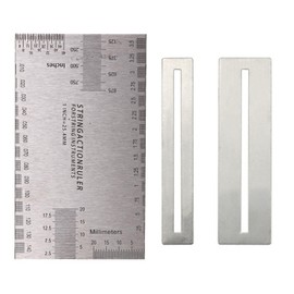 Guitar String Gauge String Height Gauge Guitar String Height Ruler Guitar Fret Polishing String Height Measuring Tool Accessory Finger Board Protection Finger Board Polishing Repair Tool Maintenance