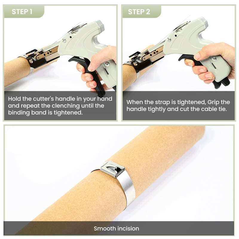 U.S. SOLID Metal Zip Tie Cutter, Stainless Steel Cable Tie