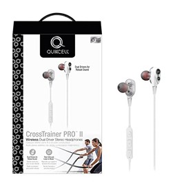 QuikCell Crosstrainer Pro II Wireless Sport Headphones - White