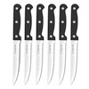 Steak Knives, 7 Pieces Steak Knife Set with Block, High