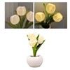 Tulip Night Light Soft Light Exquisite Ceramics PU Flower Table