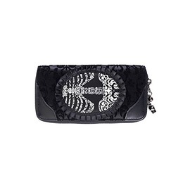 Banned Vine Black Ribcage Lace Purse