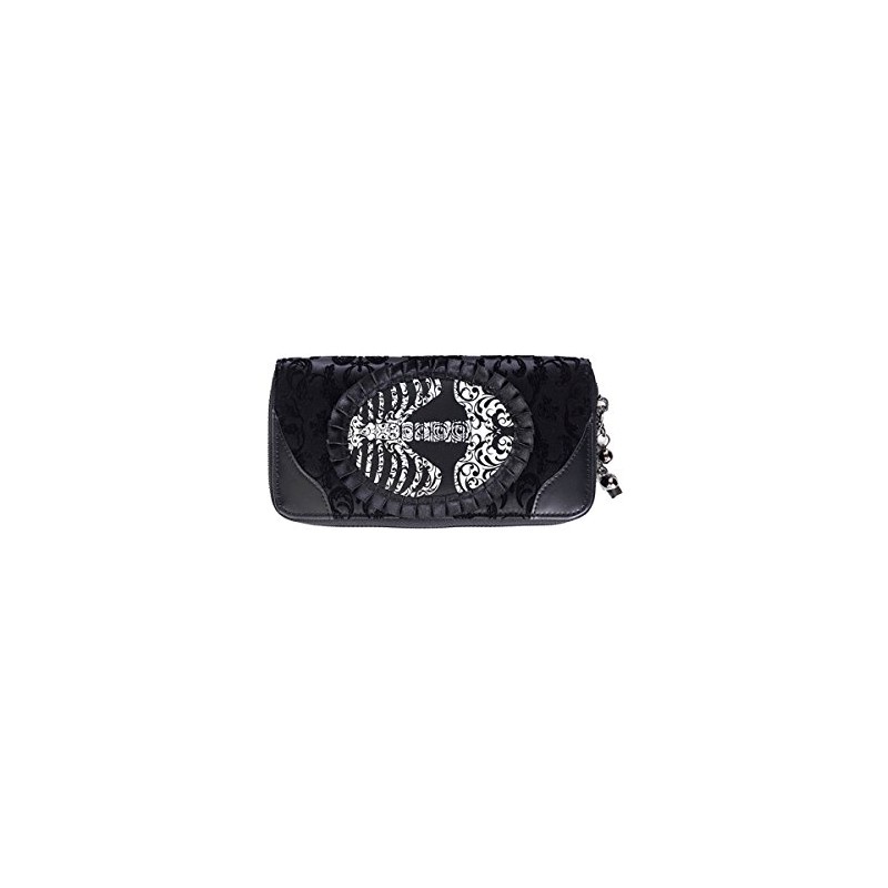 Banned Vine Black Ribcage Lace Purse