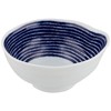 Hasamiyaki 32548 Indigo Aidama Pot with Handles, Indigo Dyed Komasuji
