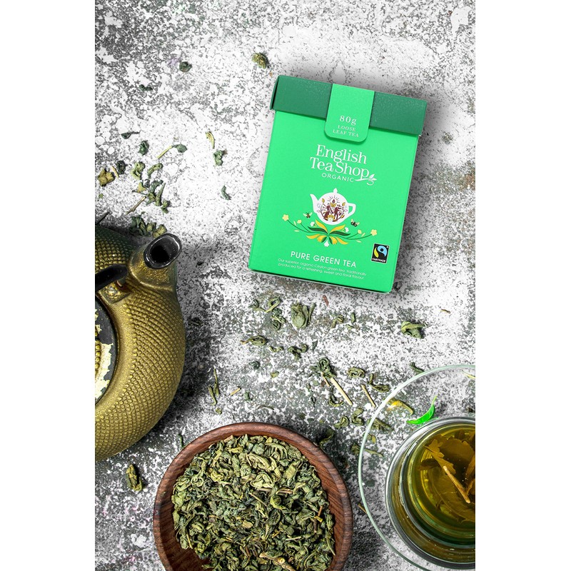 English Tea Shop Pure Green Tea 80g Whole Leaf Tea,