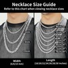 ChainsHouse Stainless Steel Necklace Byzantine Chain Byzantine Necklace 8MM Silver