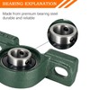 Pillow Block Bearing 5/8 inch Shaft Bore, Solid Cast Iron