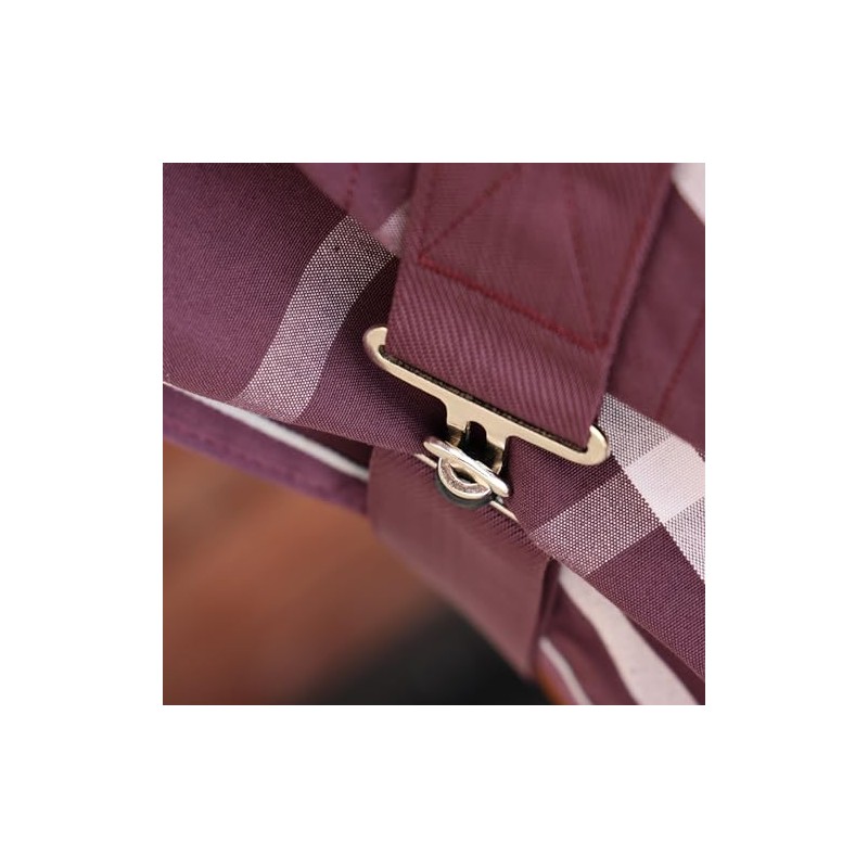 Shires Tempest Original Stable Sheet - Maroon Check 5ft9