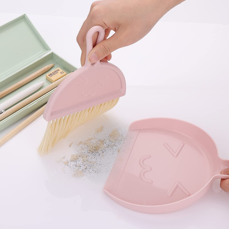cobee Mini Dustpan and Dustpan Cleaning Set, Portable Table Brush