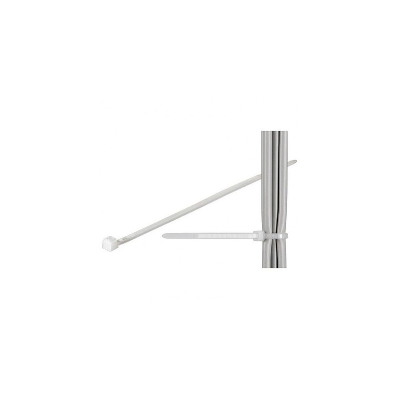 TECHly 100pièce (S) – Cable Ties White 200 mm x
