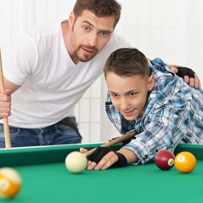 Billiards Glove 4 Pieces, Pool Gloves, Left Hand, 3 Finger,