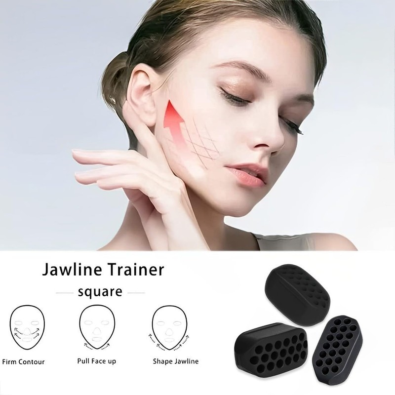 PLABBDPL Jaw Trainer, Pack of 6 Jawline Exerciser and Jaw