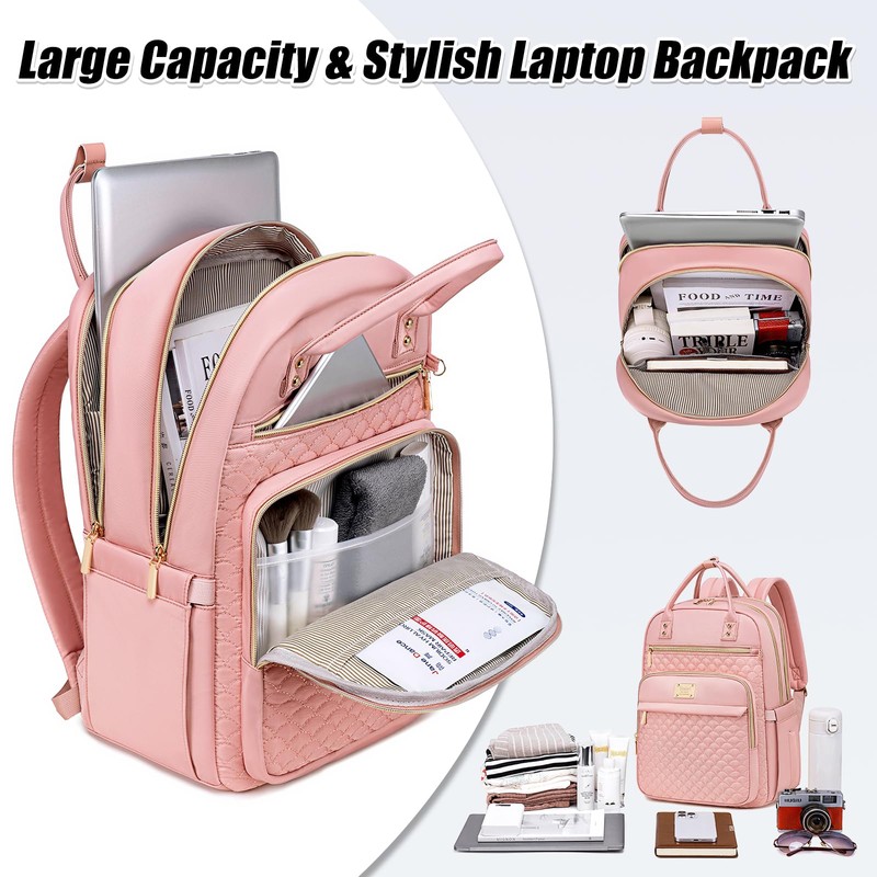 Tealari Laptop Backpack for Women,15.6 Inch Laptop Backpack for Work,Water