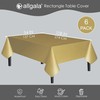 Allgala 6-Pack Premium Plastic Table Cover Medium Weight Disposable Tablecloth-6PK