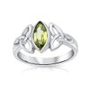 Peridot Jewellery - 925 Sterling Silver Ring for Women -