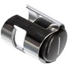 Fackelmann Champagne Stopper of Metal, Black/Silver, 5.5 x 3.5 x