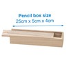 Baker Ross EC1247 Wooden Pencil Boxes (Box of 4) Plain