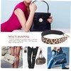 CAXUSD Creative Double-sided Detachable Shoulder Bag Strap Leopard Black Versatile