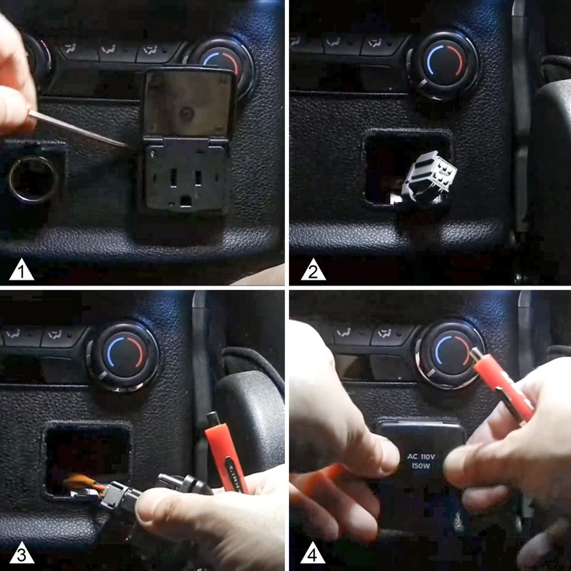 Replace BC3Z-19N236-A Center Console Rear Power Outlet Plug, 110V 150W