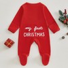 BULINGNA Newborn Baby Girl Boy My First Christmas Jumpsuit Long