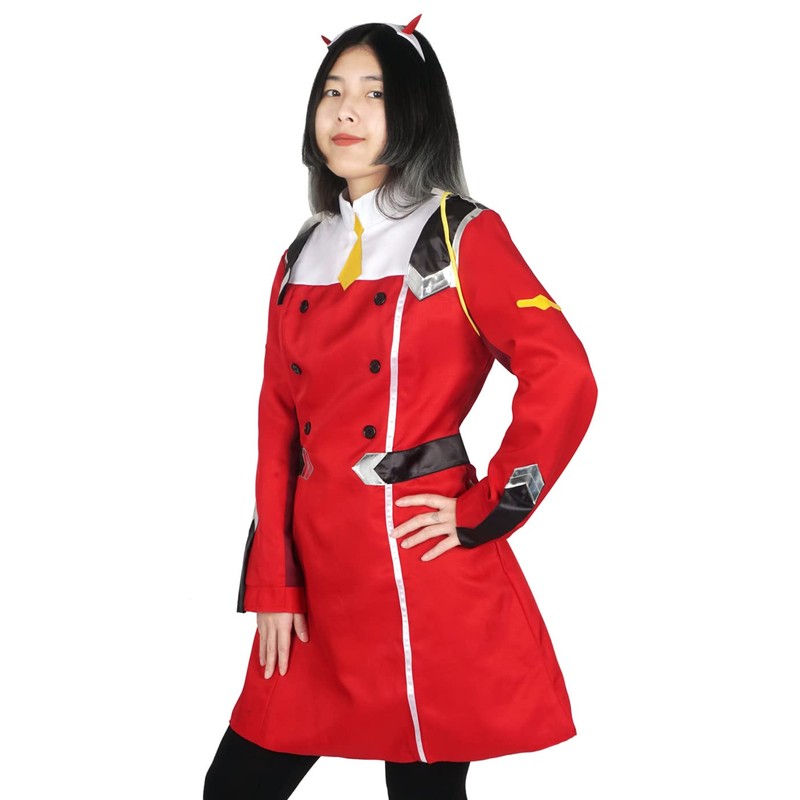 CoolChange Zero Two Cosplay Costume Uniform with Headband for Darling