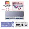 Sanwa Supply USB Type-C Hub (with Card Reader) USB-3TCHC18GY