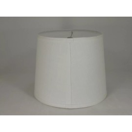 Albert Estate LTD White Textured Linen Lamp Shade, Hardback, 10" Shade, Washer Fitter