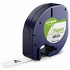 DYMO S0721510 - PAPER TAPE 12MMX4M - BLACK/WHITE IN