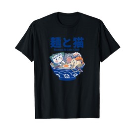 Ramen Cats Club Funny Food Noodles Pet Kitten Japanese T-Shirt